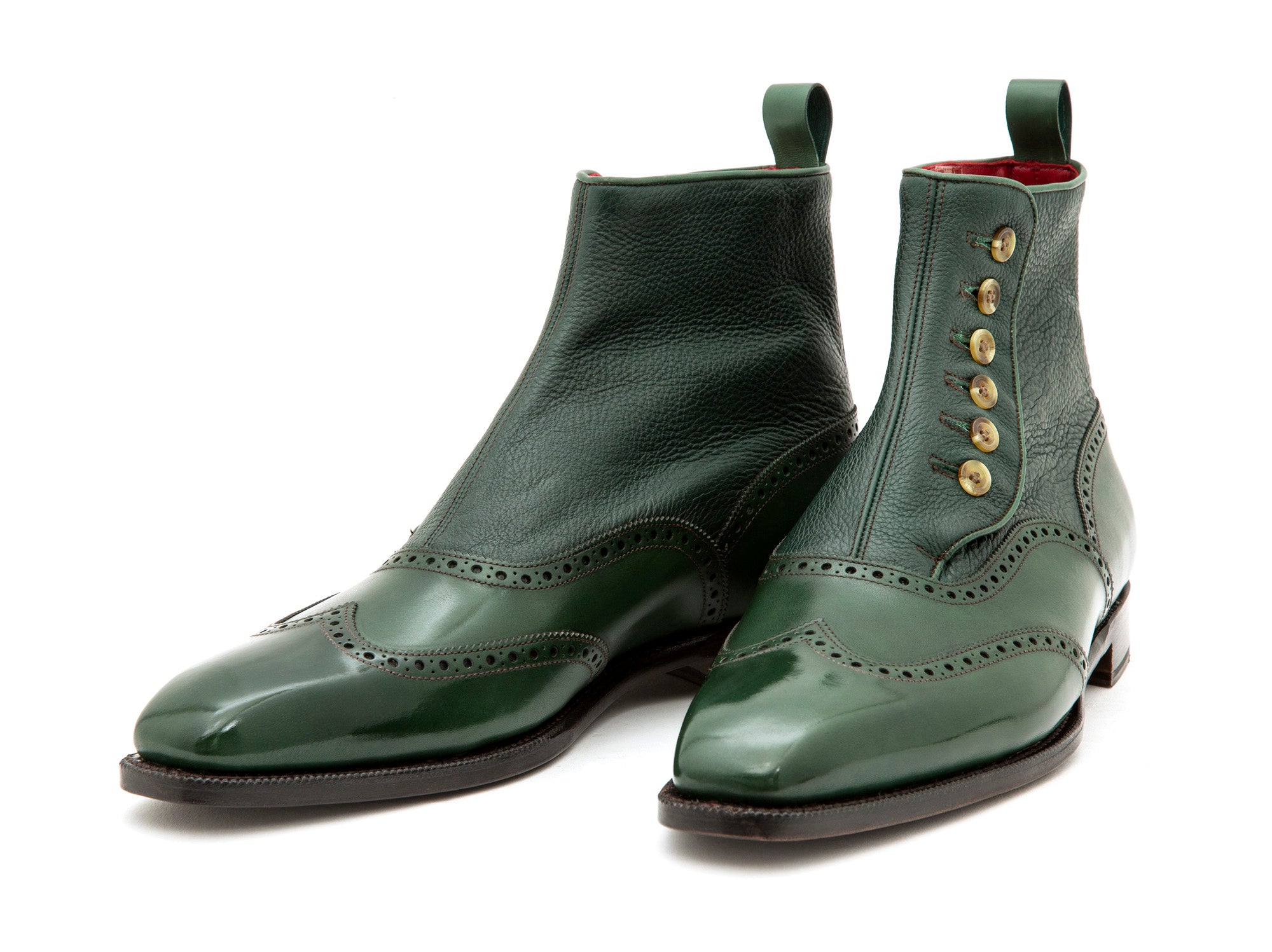 Grandview - MTO - Forest Green Calf / Dark Green Soft Grain - MGF Last - Single Leather Sole