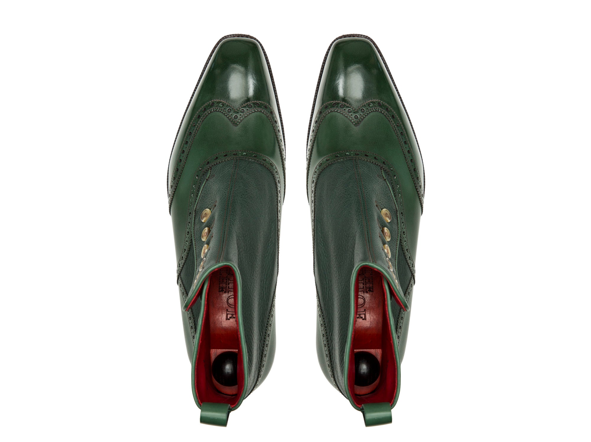 Grandview - MTO - Forest Green Calf / Dark Green Soft Grain - MGF Last - Single Leather Sole