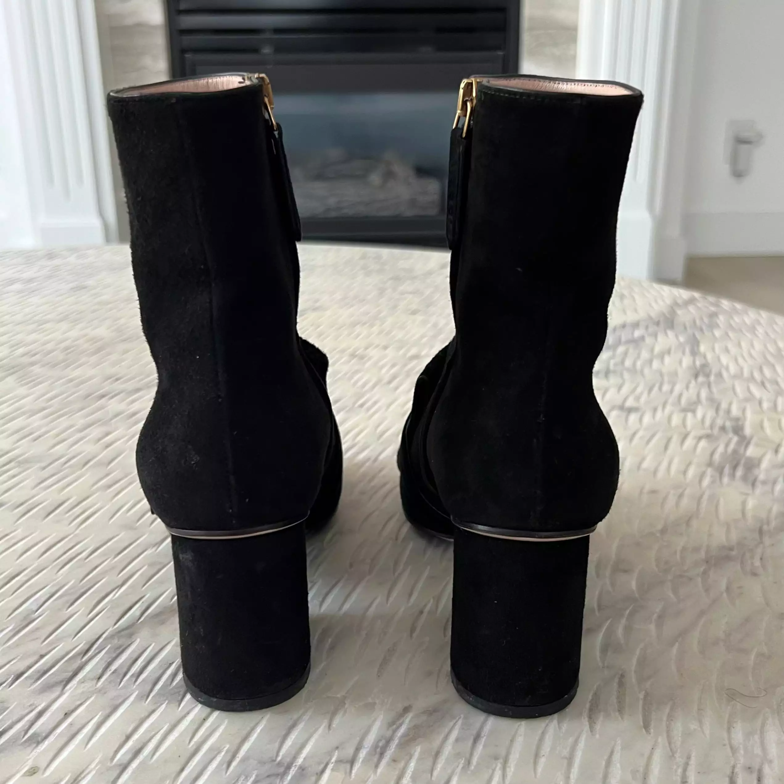 Gucci Ankle Suede Marmont Boots