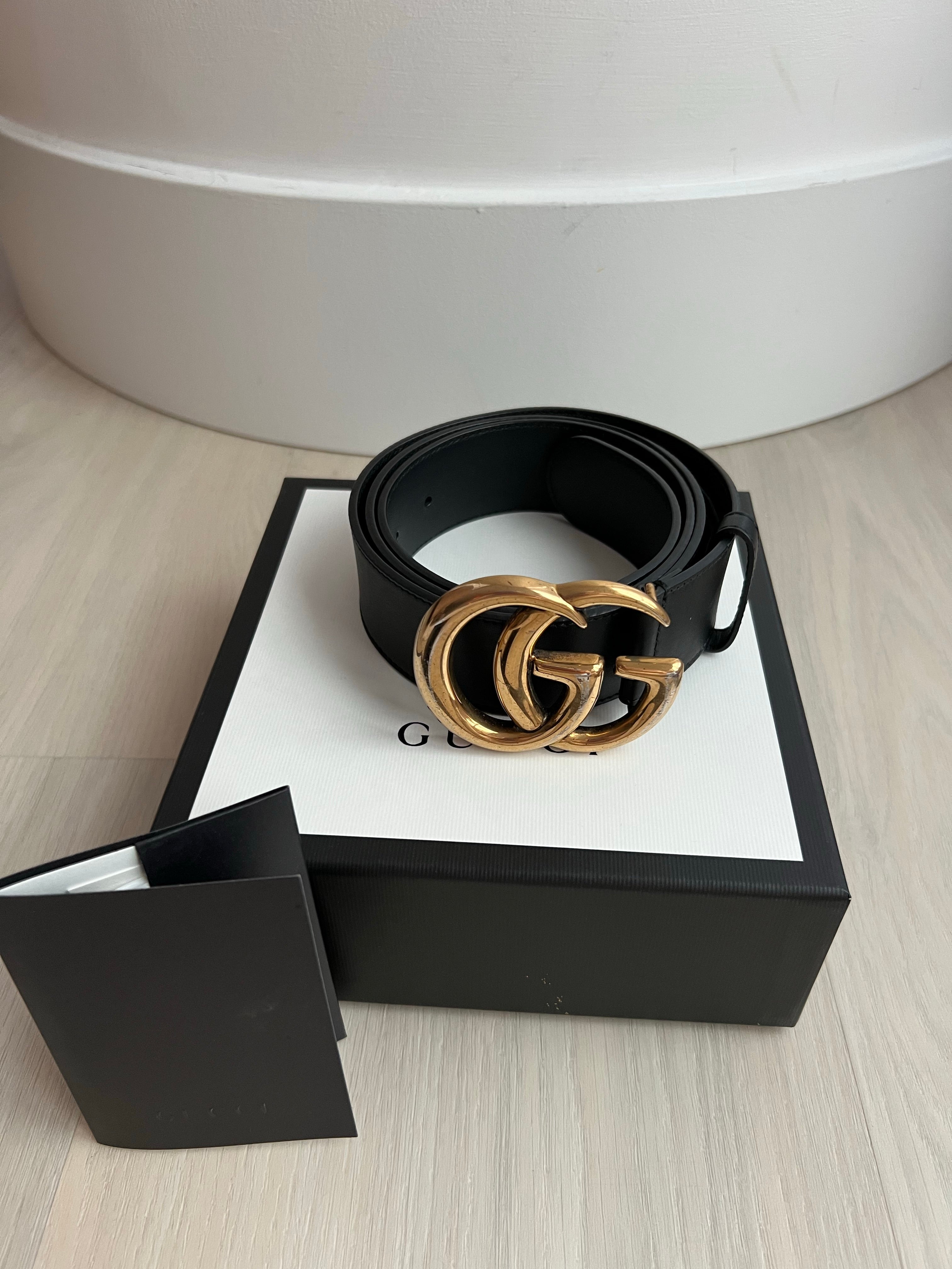 Gucci GG wide buckle belt