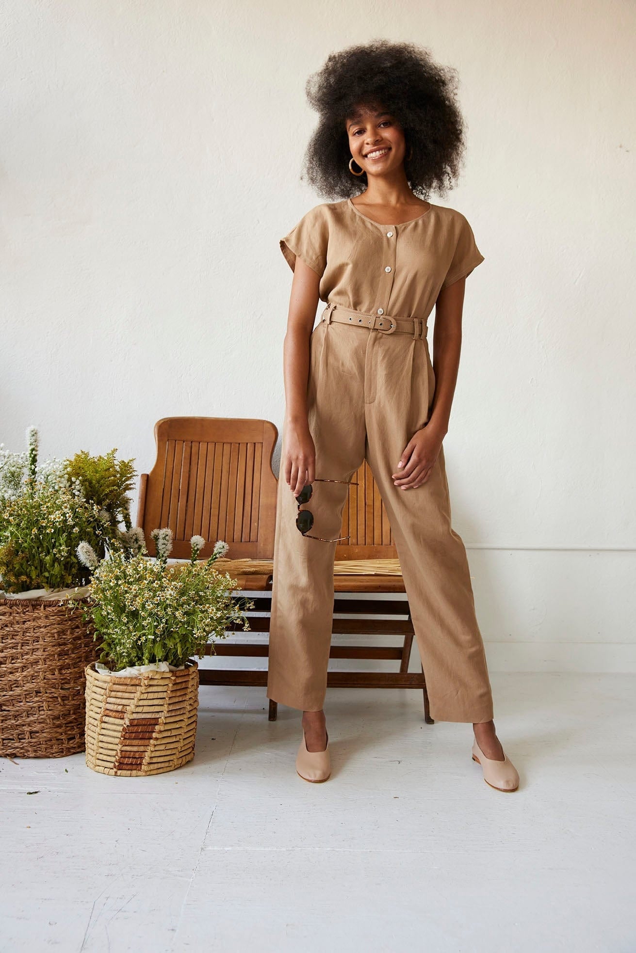 Hannah Blouse in Linen Blend