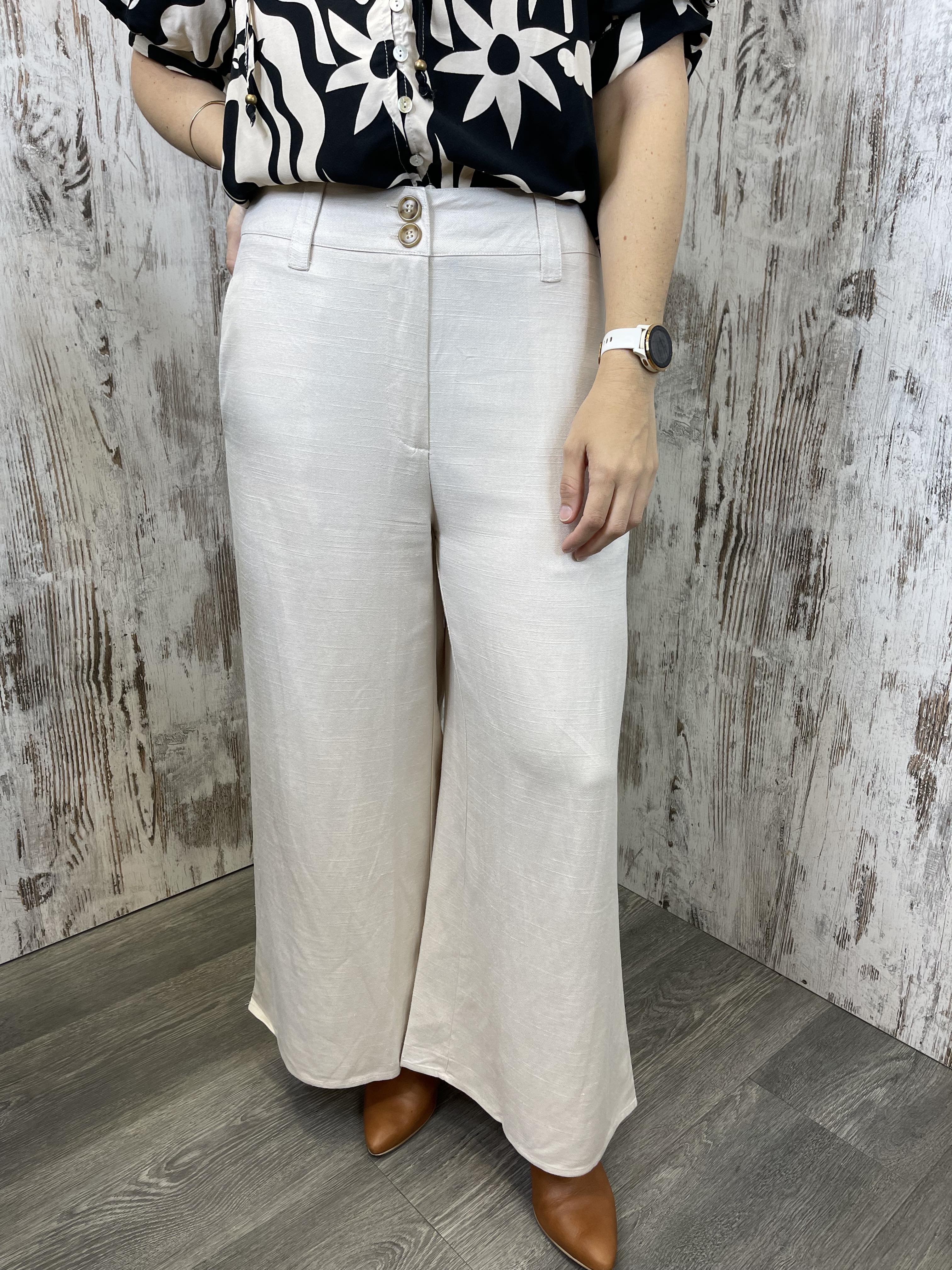 Joplin Silk Linen Pants - Natural