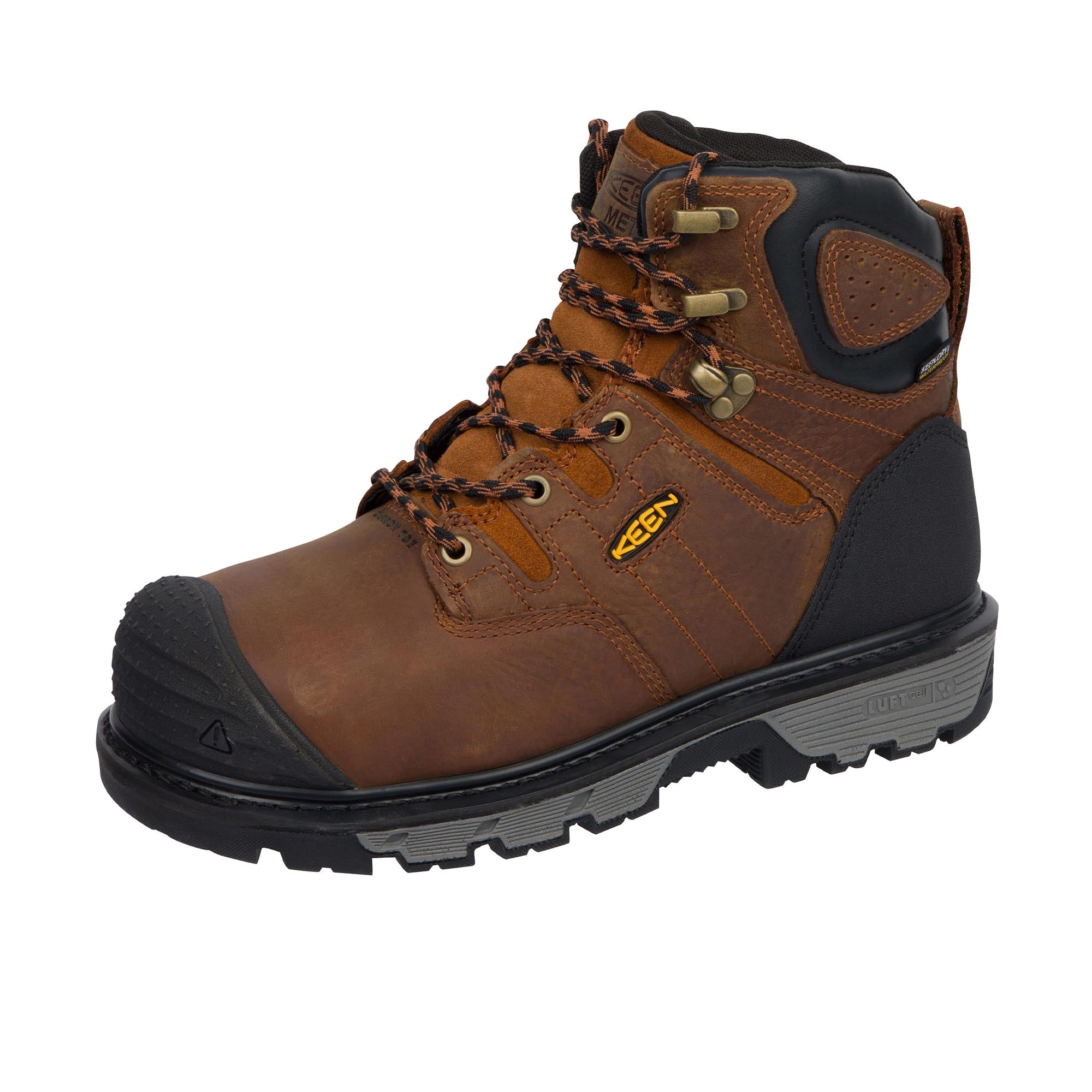 Keen Utility Camden 6 Inch Carbon Toe Brown Black