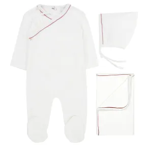 Kipp Baby Blush Dot Wrap Layette Set