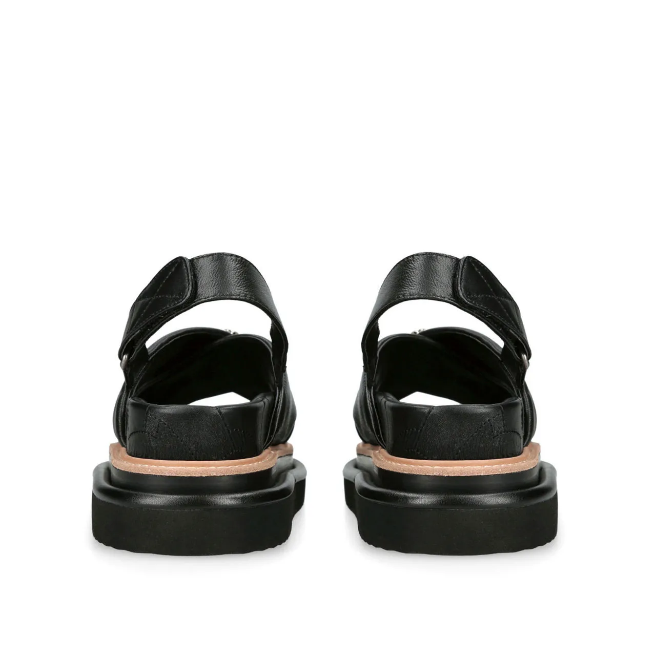 KURT GEIGER LONDON Orson Cross Strap Sandals - Black