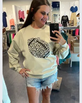 Leopard Football Sweatshirt