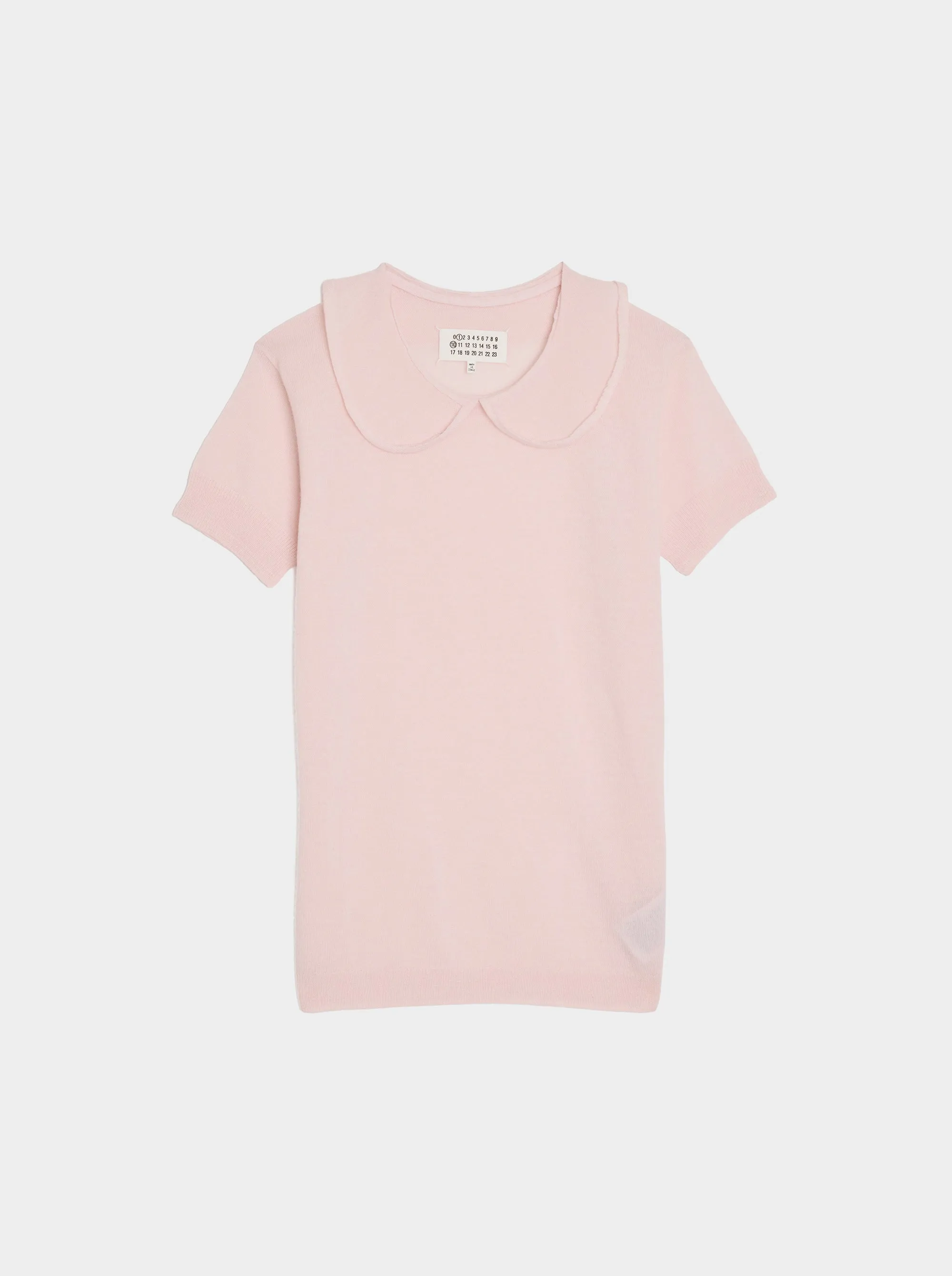 Lightweight Cashmere Blend Crewneck, Pale Pink