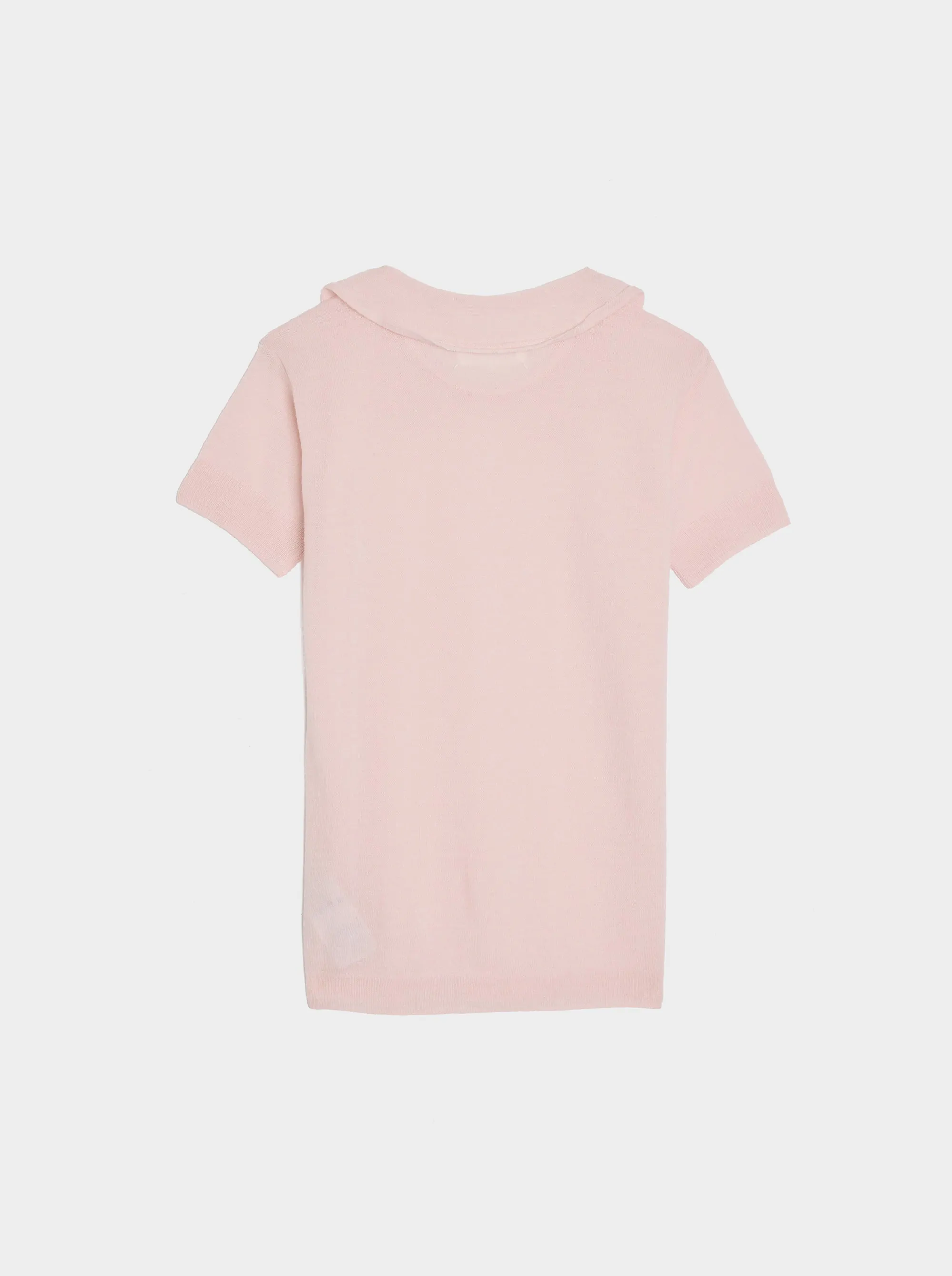 Lightweight Cashmere Blend Crewneck, Pale Pink