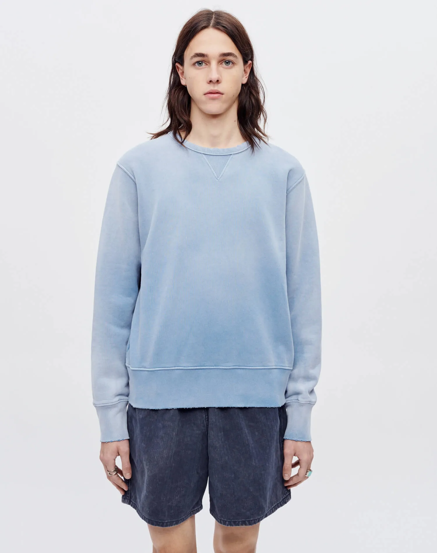 Locker Sweatshirt - Sun Faded Dusty Blue