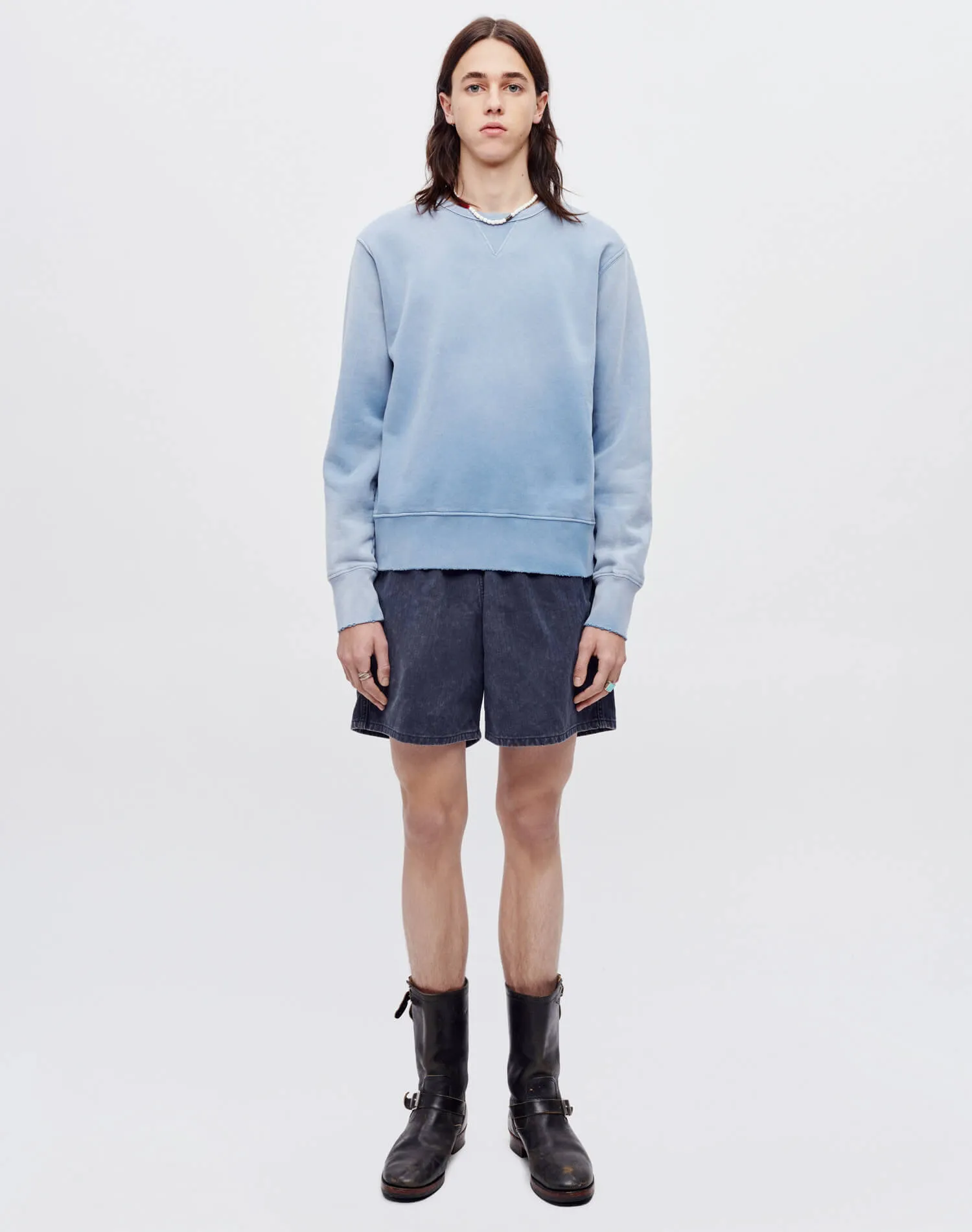 Locker Sweatshirt - Sun Faded Dusty Blue