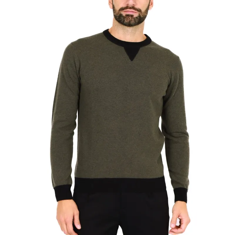 MAGLIA UOMO GIROCOLLO MISTO CASHMERE, VERDE