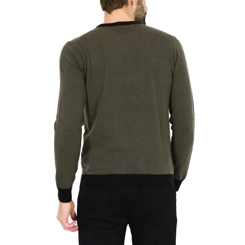 MAGLIA UOMO GIROCOLLO MISTO CASHMERE, VERDE