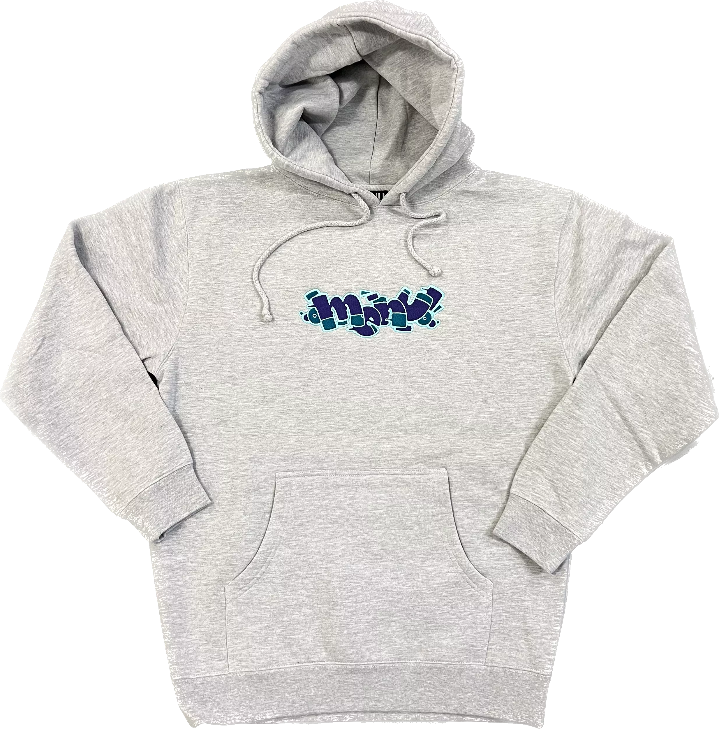 Menu Smurc Embroidered Hoody - Heather Grey