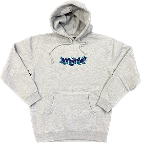 Menu Smurc Embroidered Hoody - Heather Grey