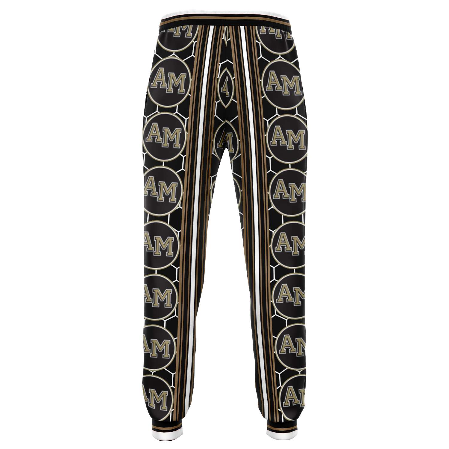 Mitty Monarchs Jet Honeycomb Unisex Fleece Joggers