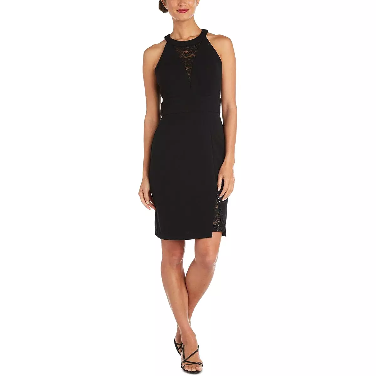 NW Nightway Womens Padded Mini Cocktail and Party Dress