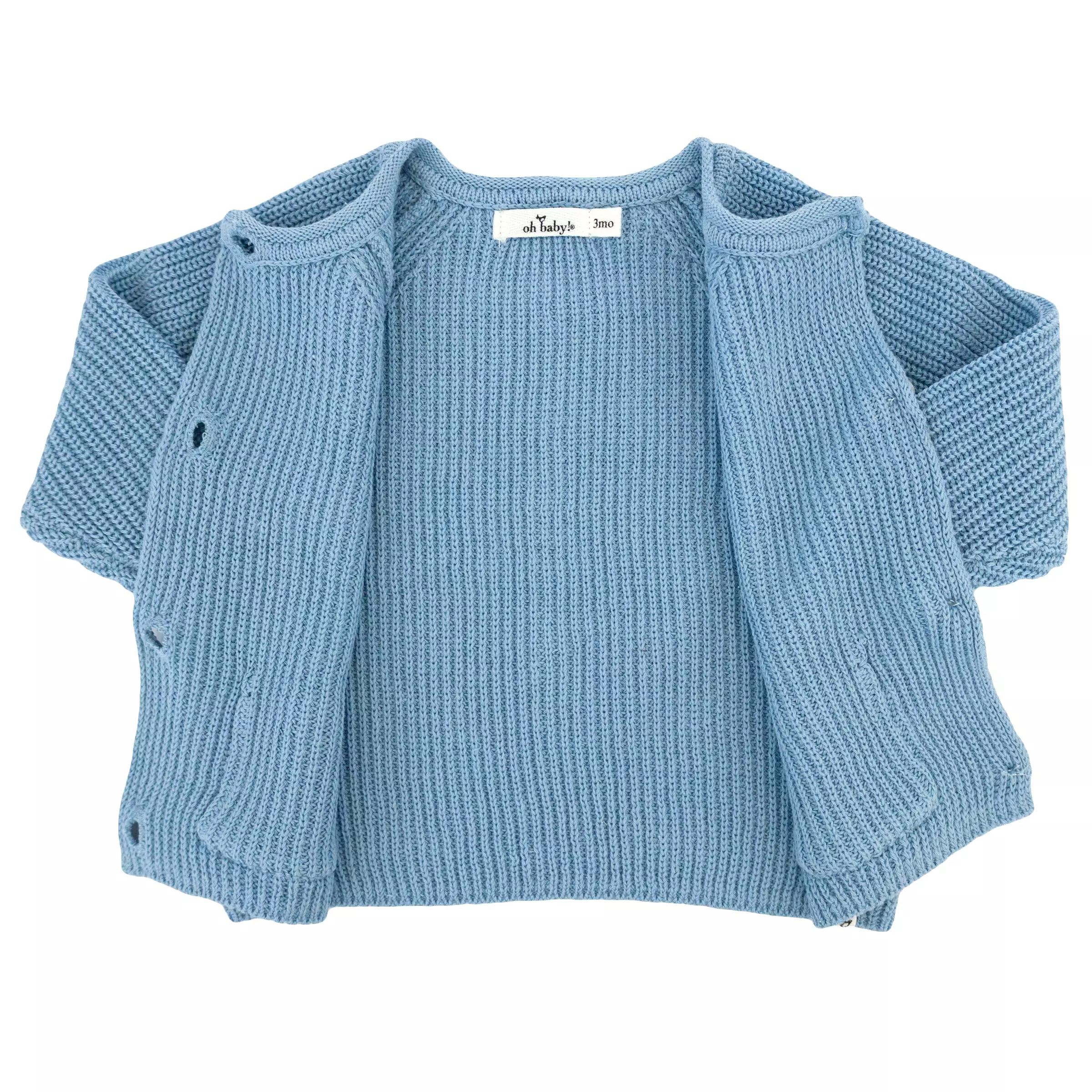 oh baby! Country Club Knitted Cardigan - Blue