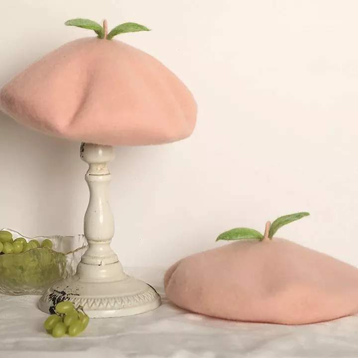 Peach Beret AD12228