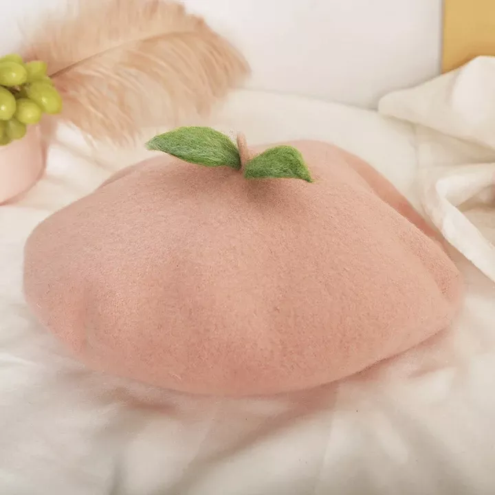 Peach Beret AD12228