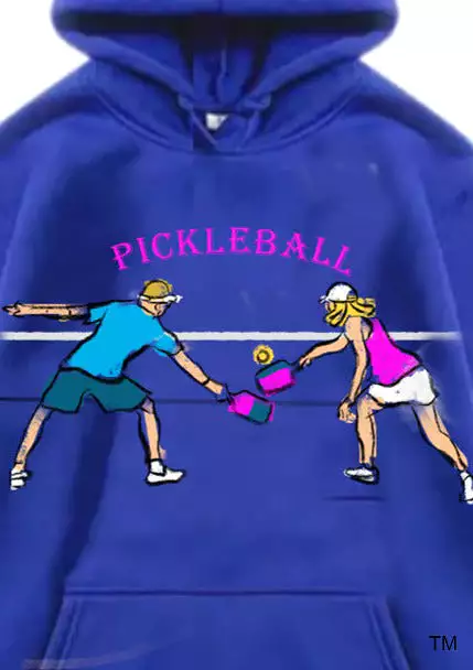 Pickleball Couple Players Hoody Sweatshirts Unisex Cold Weather Sport