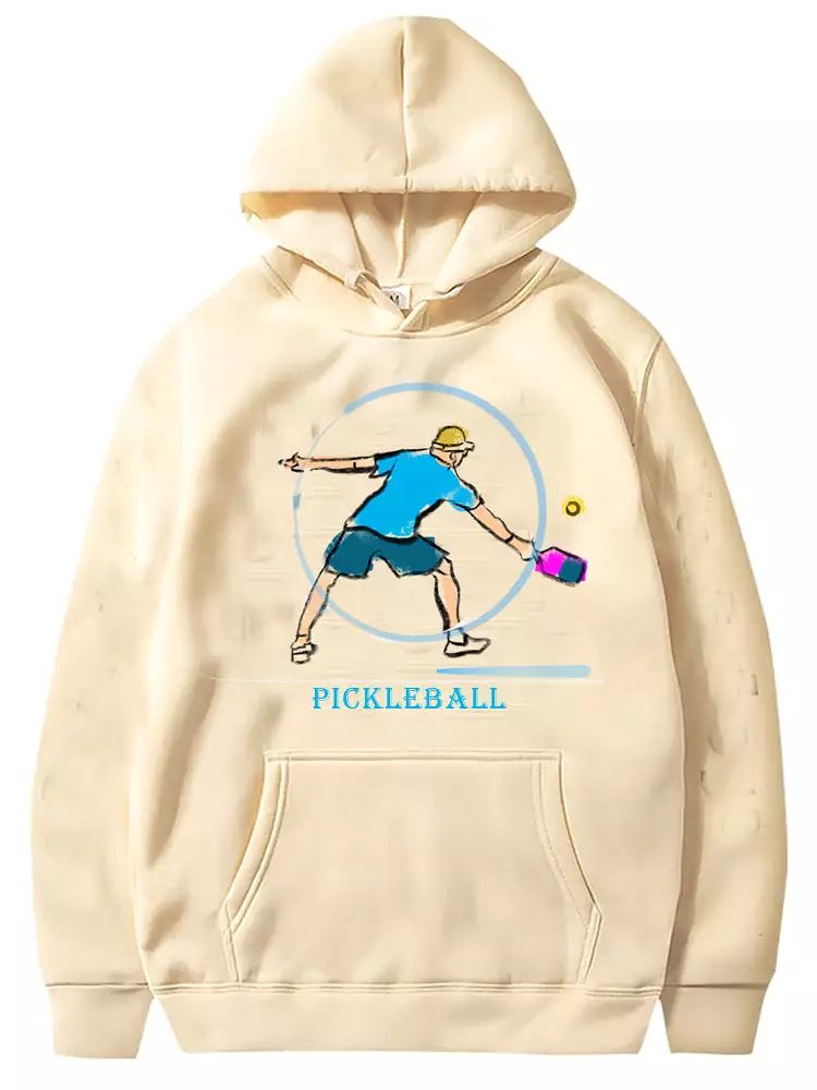 Pickleball Mens Player Graphic Hoody Sweatshirts Unisex Cold Weather Sport