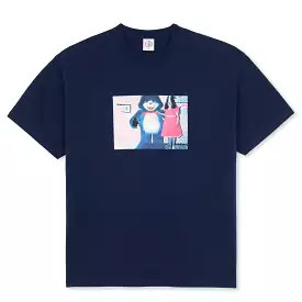 Polar Skate Co. Pink Dress Tee Dark Blue