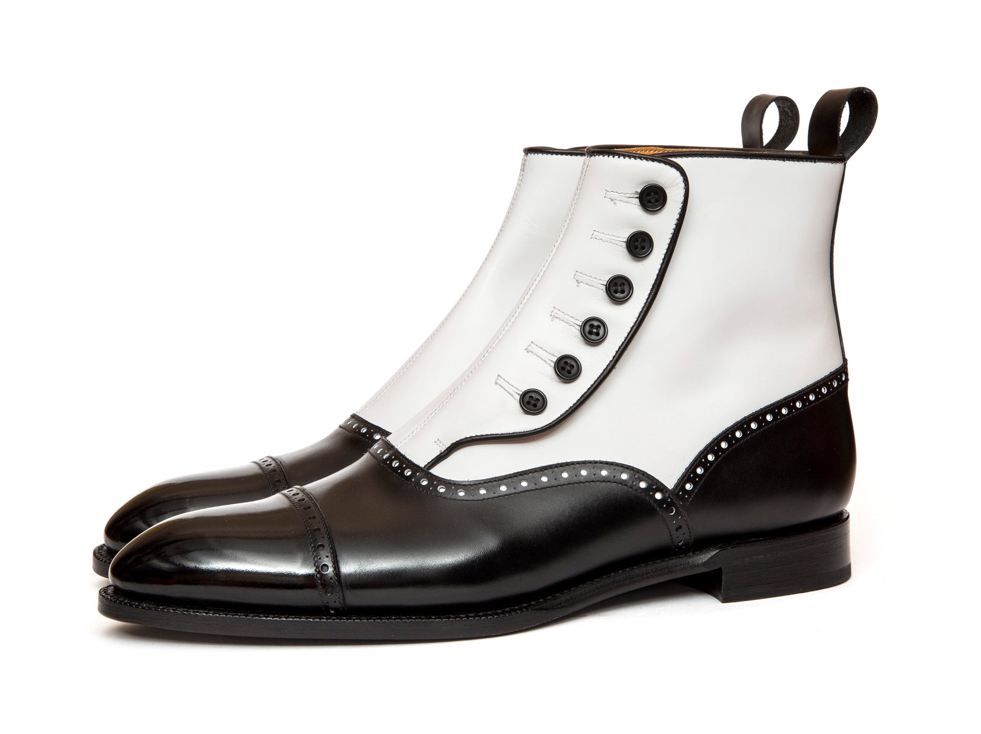 Puyallup - MTO - Black Calf / White Calf - NGT Last - Single Leather Sole