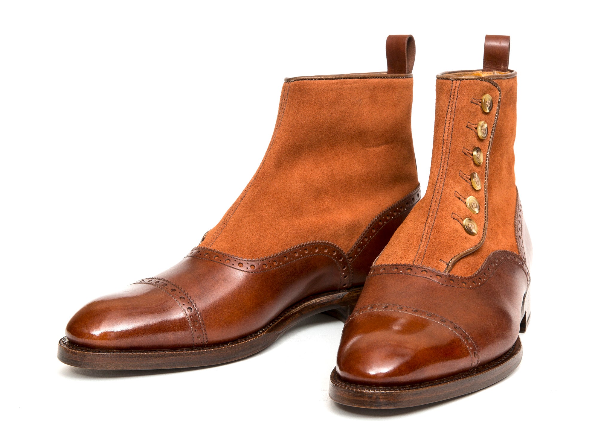 Puyallup - MTO - Gold Museum Calf / Rust Suede - NGT Last - Single Leather Sole