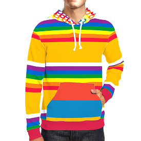 Rainbow Romper Room Unisex Pullover Hoodie