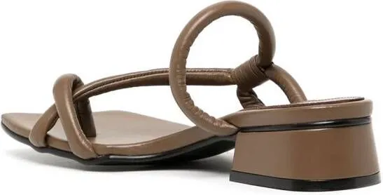 Reike Nen Noodle 35mm cross-strap sandals Brown