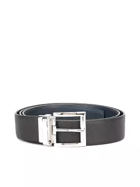 Saffiano leather belt