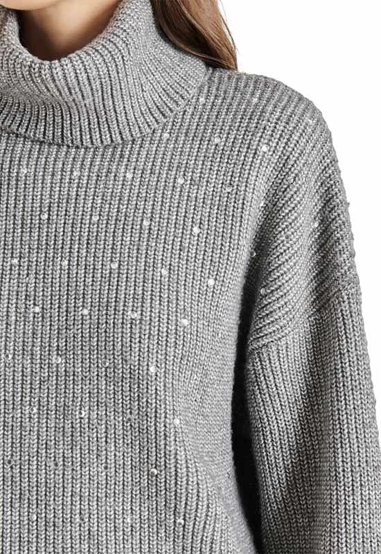 Steve Madden - Astro Embellished Sweater Heather Grey