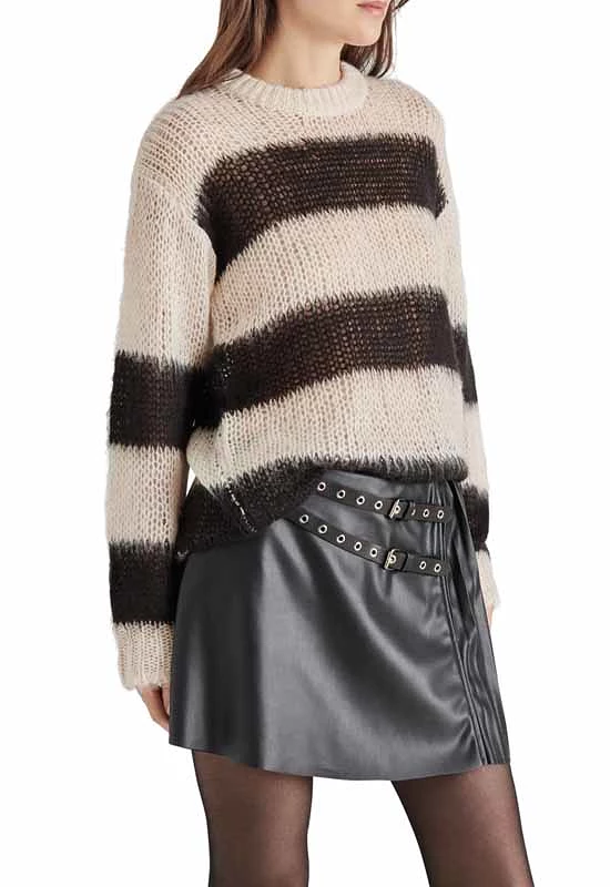 Steve Madden - Elson Sweater Black Multi Stripe