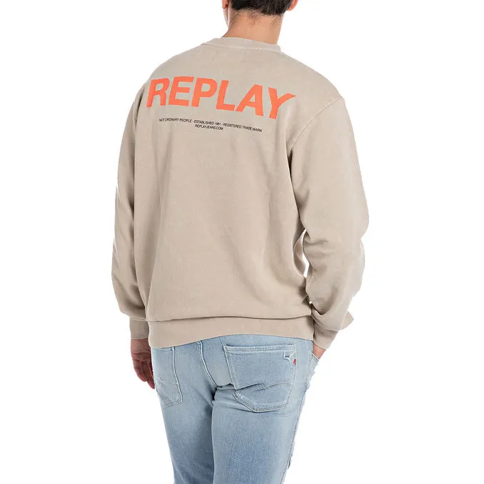 SWEATSHIRT RELAXED FIT Man Light Taupe