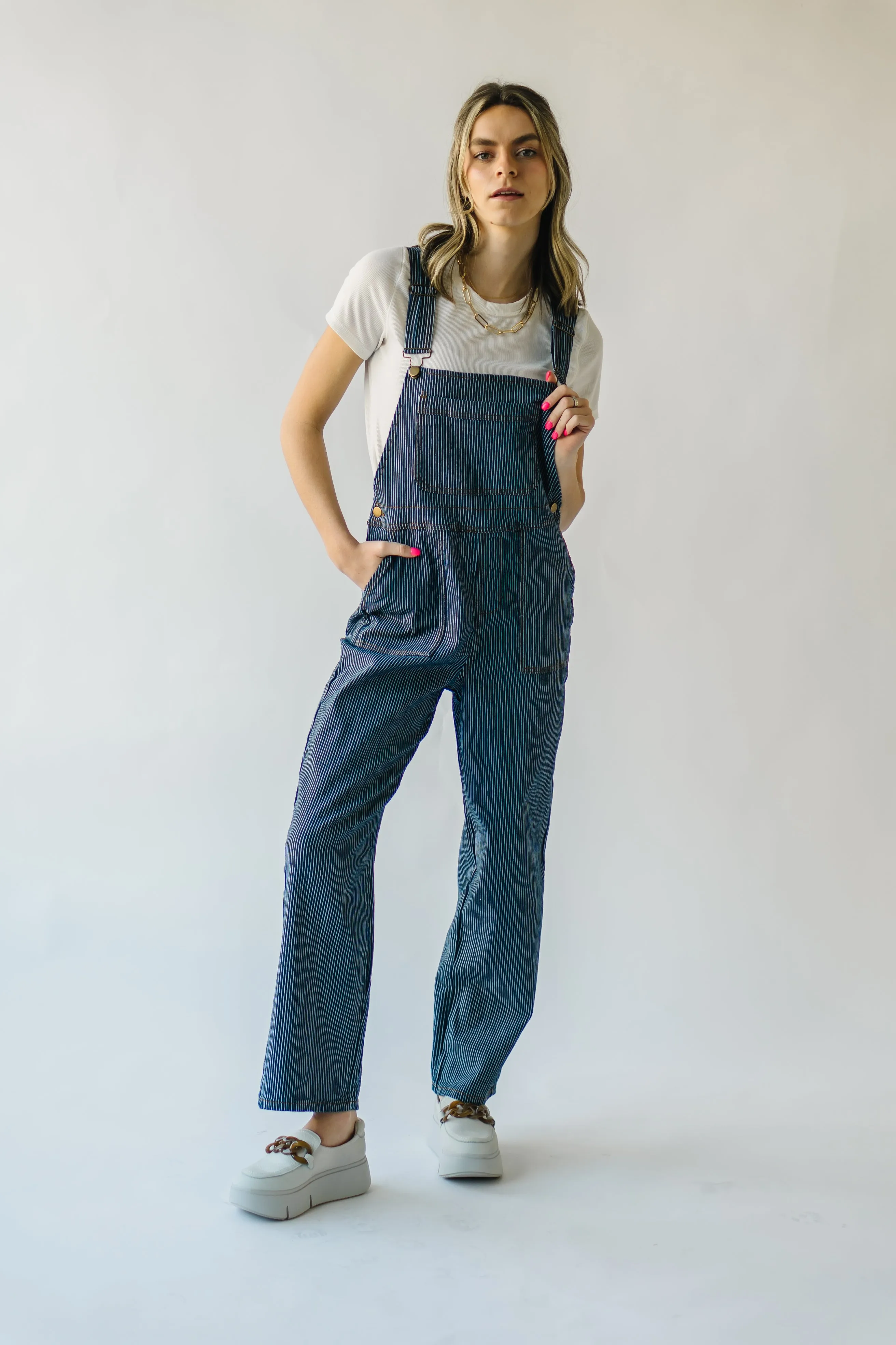 The Pinora Denim Jumpsuit in Blue