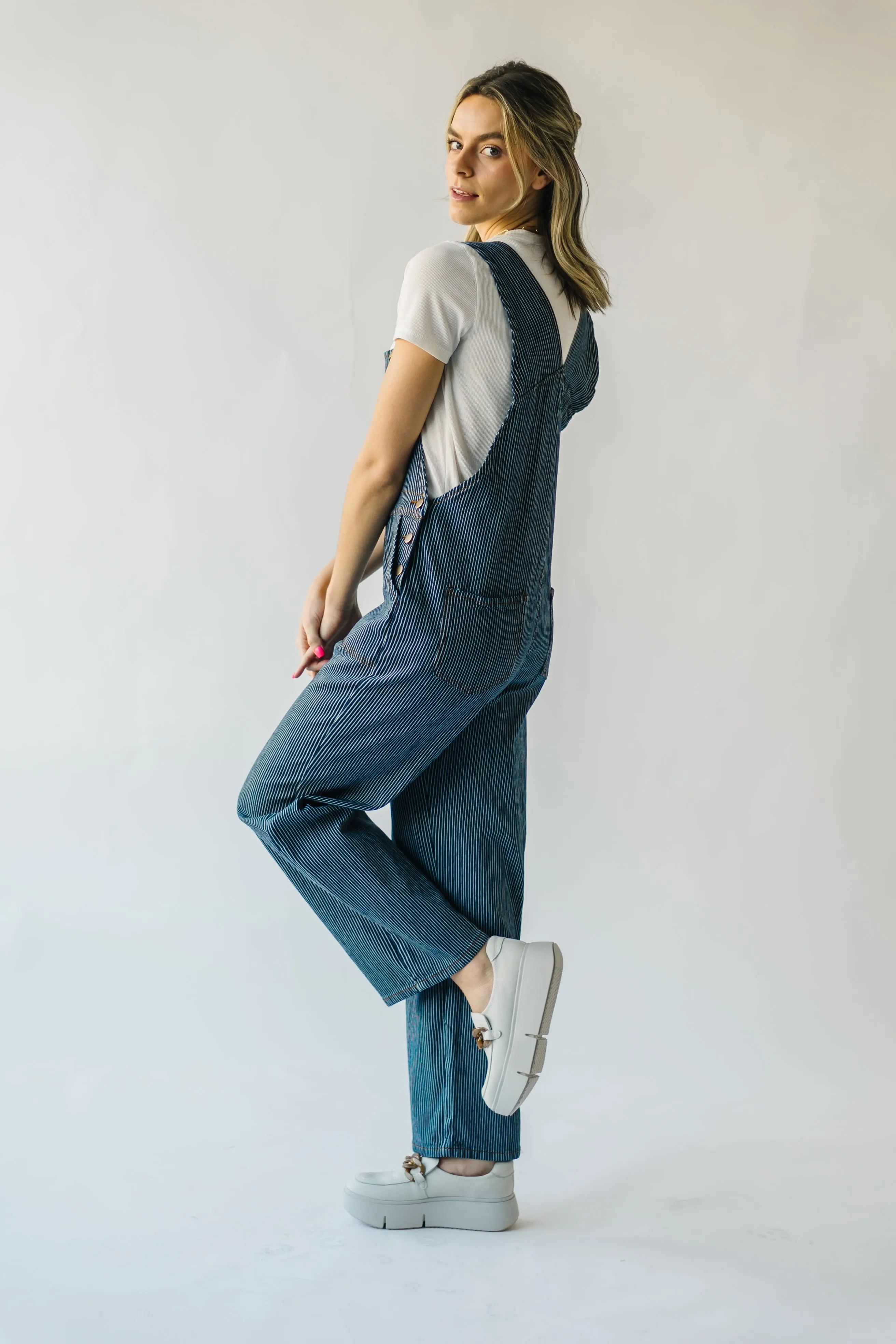 The Pinora Denim Jumpsuit in Blue