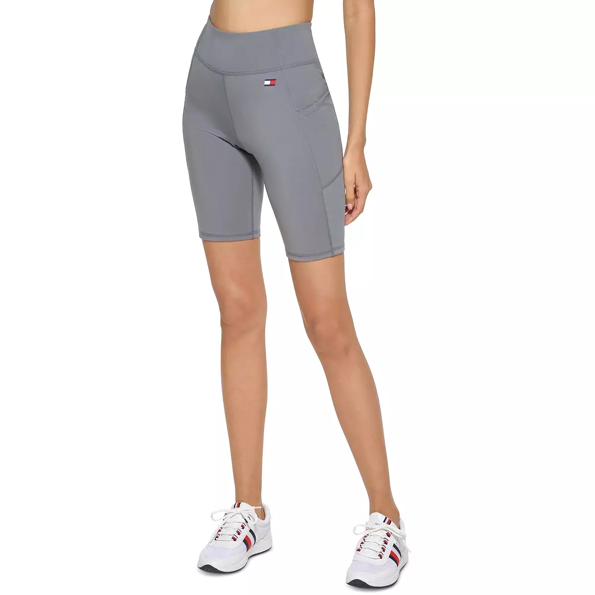 Tommy Hilfiger Sport Womens High Rise Compression Bike Short