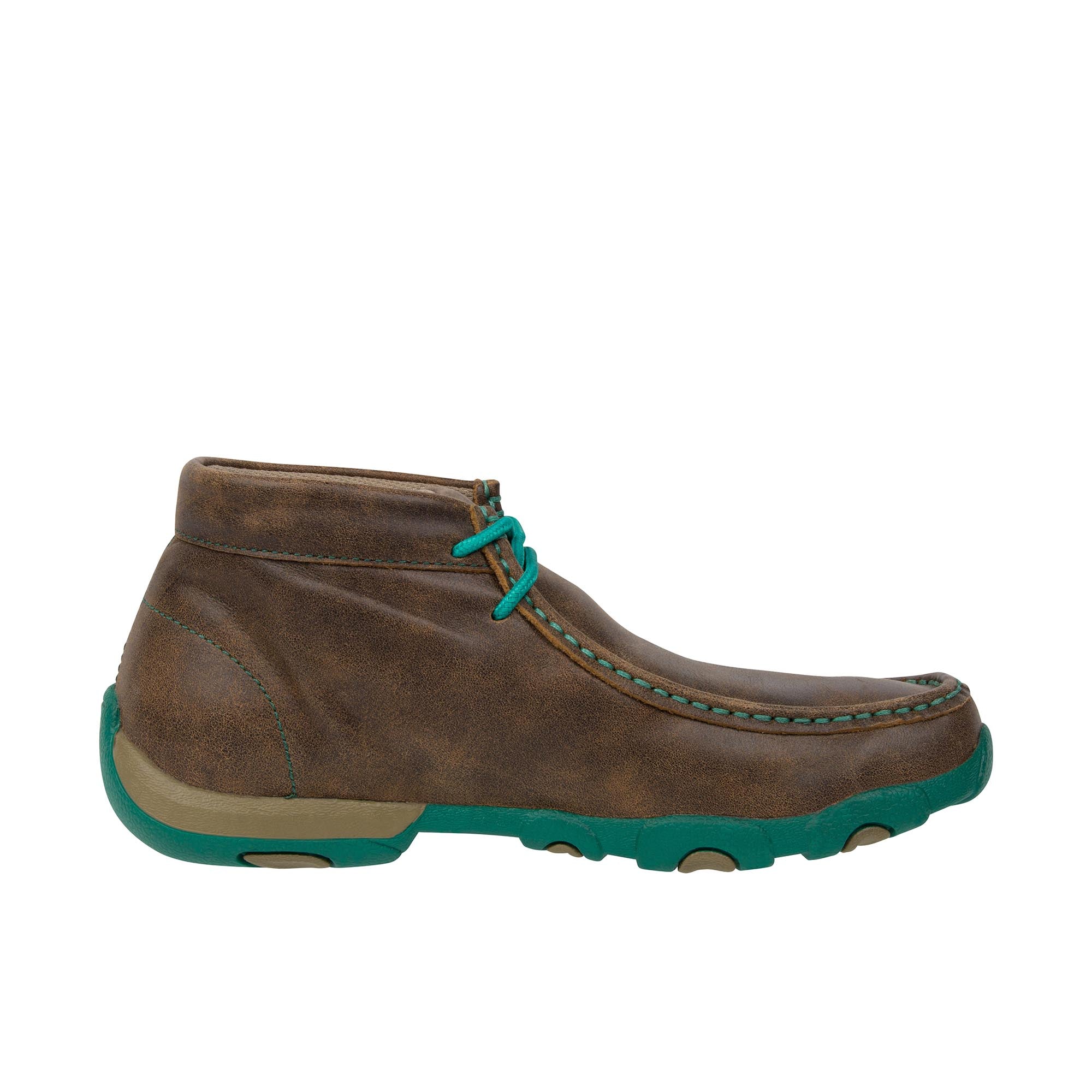 Twisted X Womens Chukka Driving Moc Bomber Turquoise