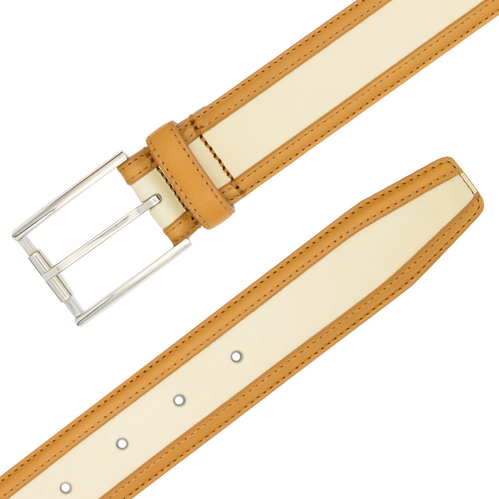 Two-Tone Calfskin Belt