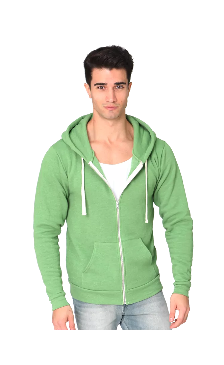 Unisex Organic RPET Fleece Zip Hoody by Royal Apparel American-Made 96050