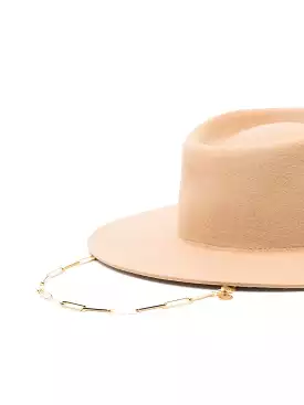 Van Palma Chain Detail Fedora Hat