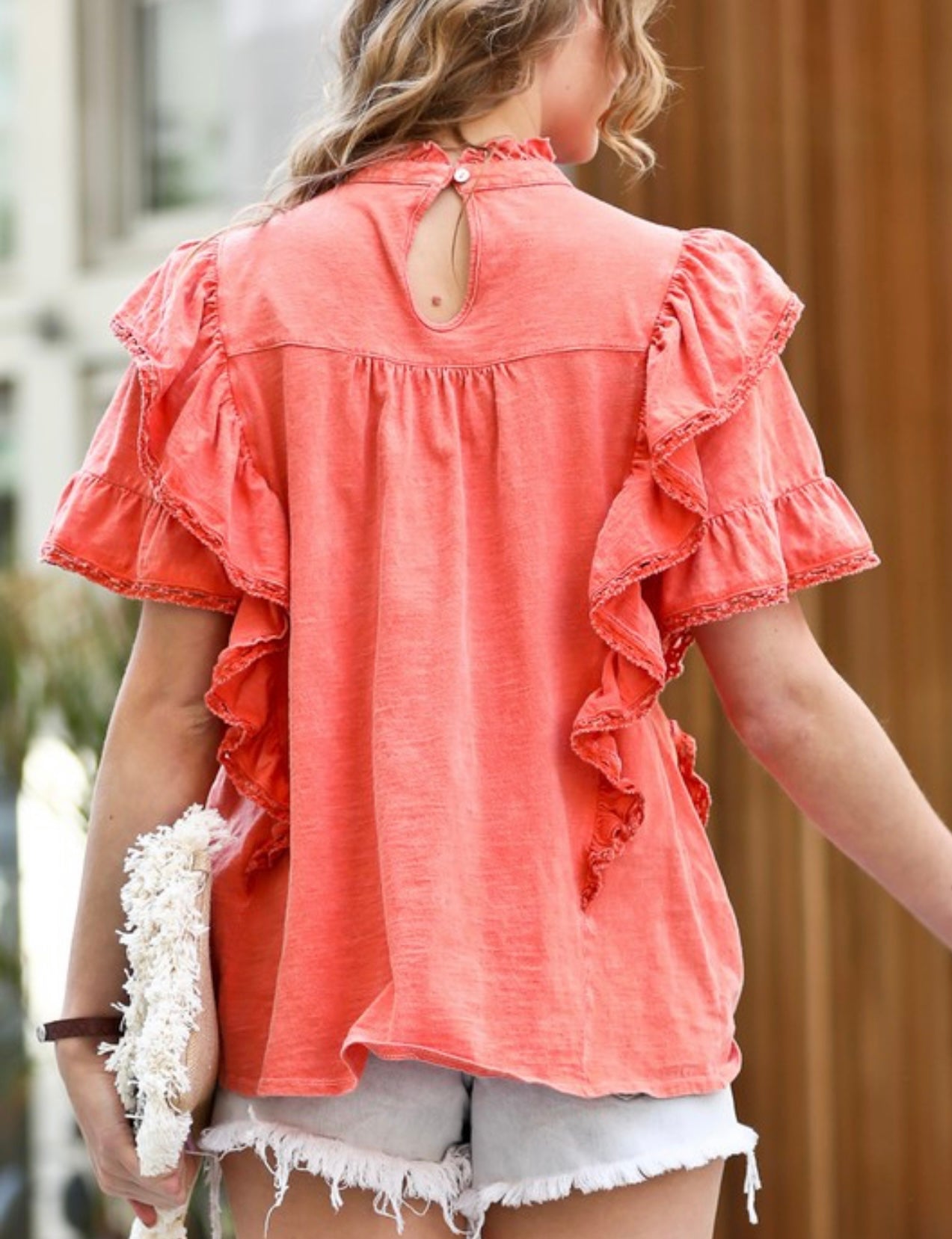 Vintage ruffle blouse