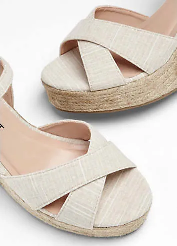 Wedge Cross Strap Sandals by bonprix | Look Again