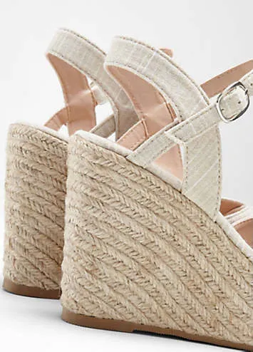 Wedge Cross Strap Sandals by bonprix | Look Again