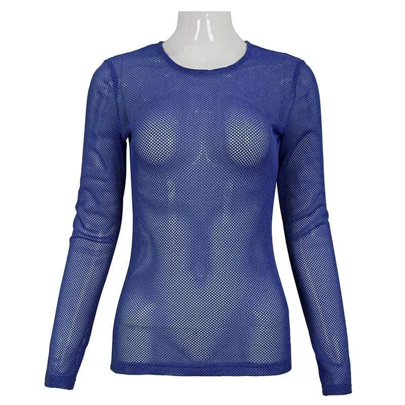 Women's Gothic Sheer Mesh Tops