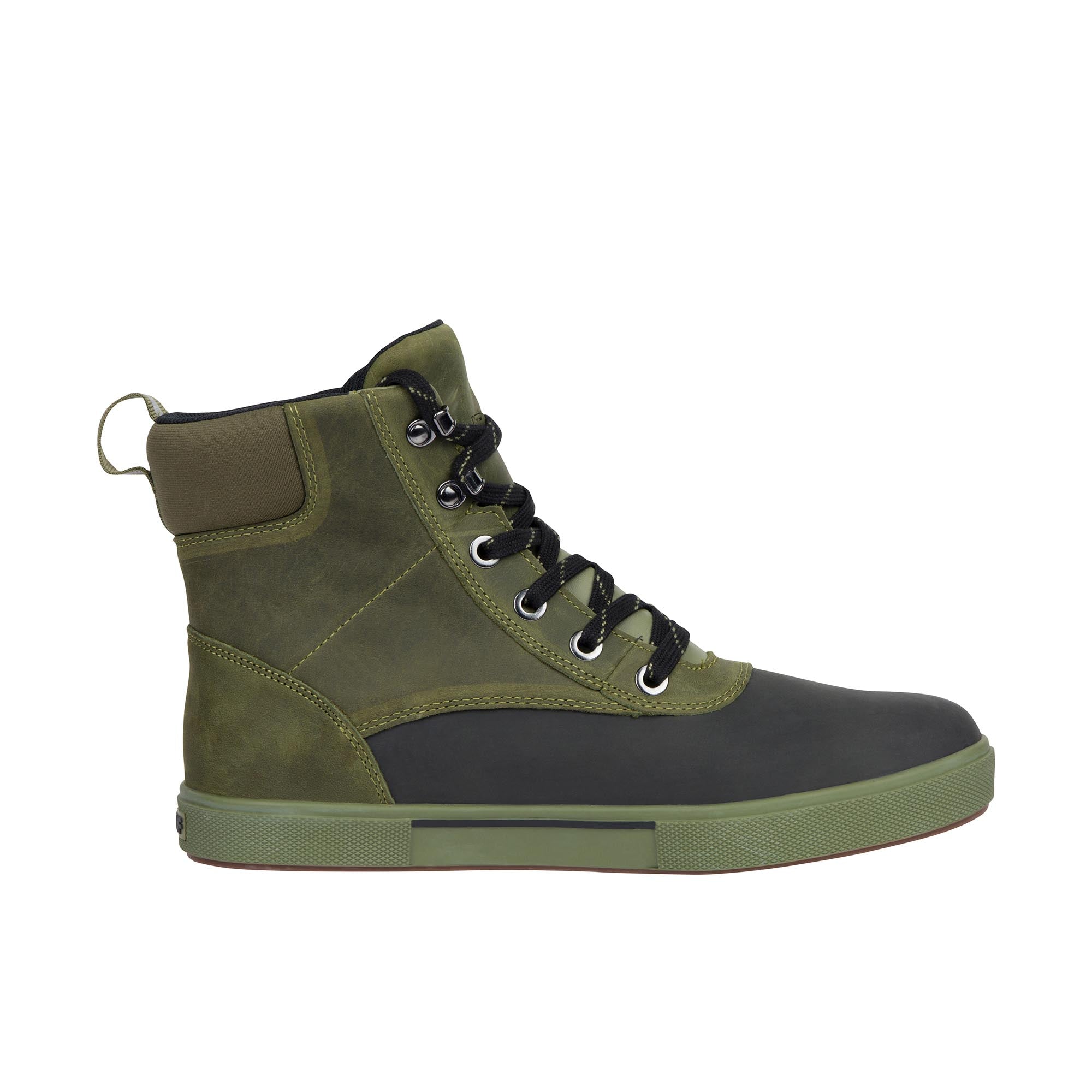 Xtratuf Ankle Deck Boot Leather Lace Olive