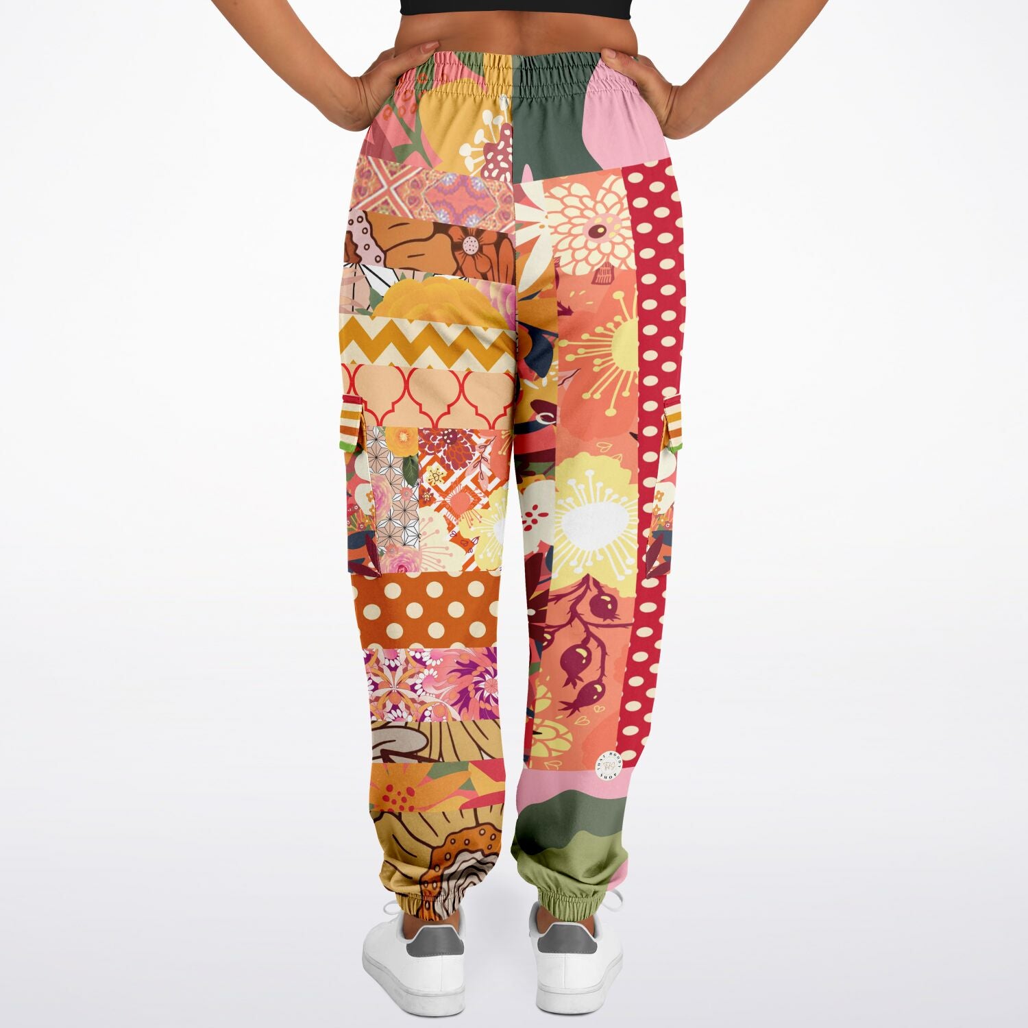 Yogananda Floral Patchwork Unisex Cargo Sweats