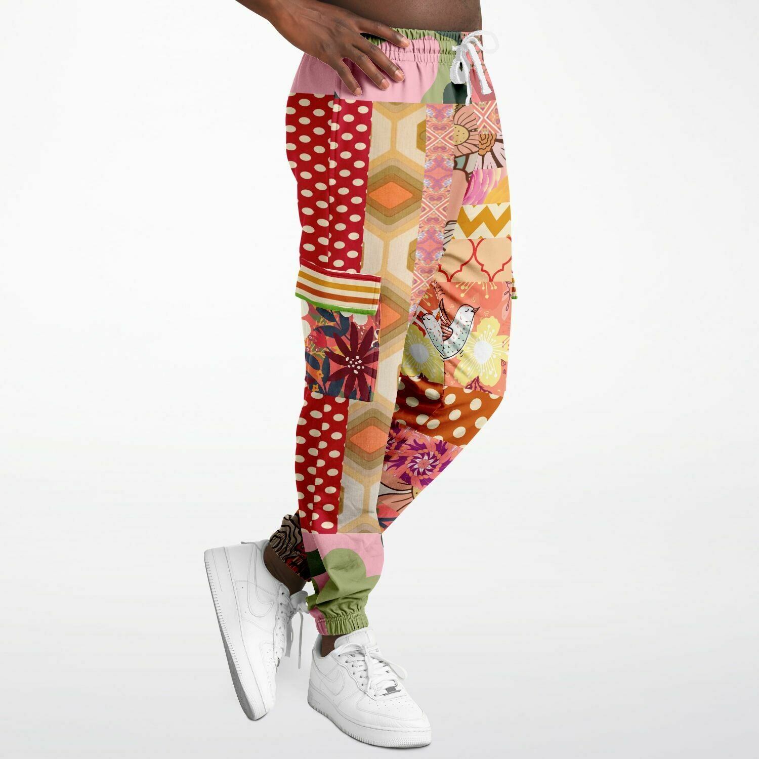 Yogananda Floral Patchwork Unisex Cargo Sweats